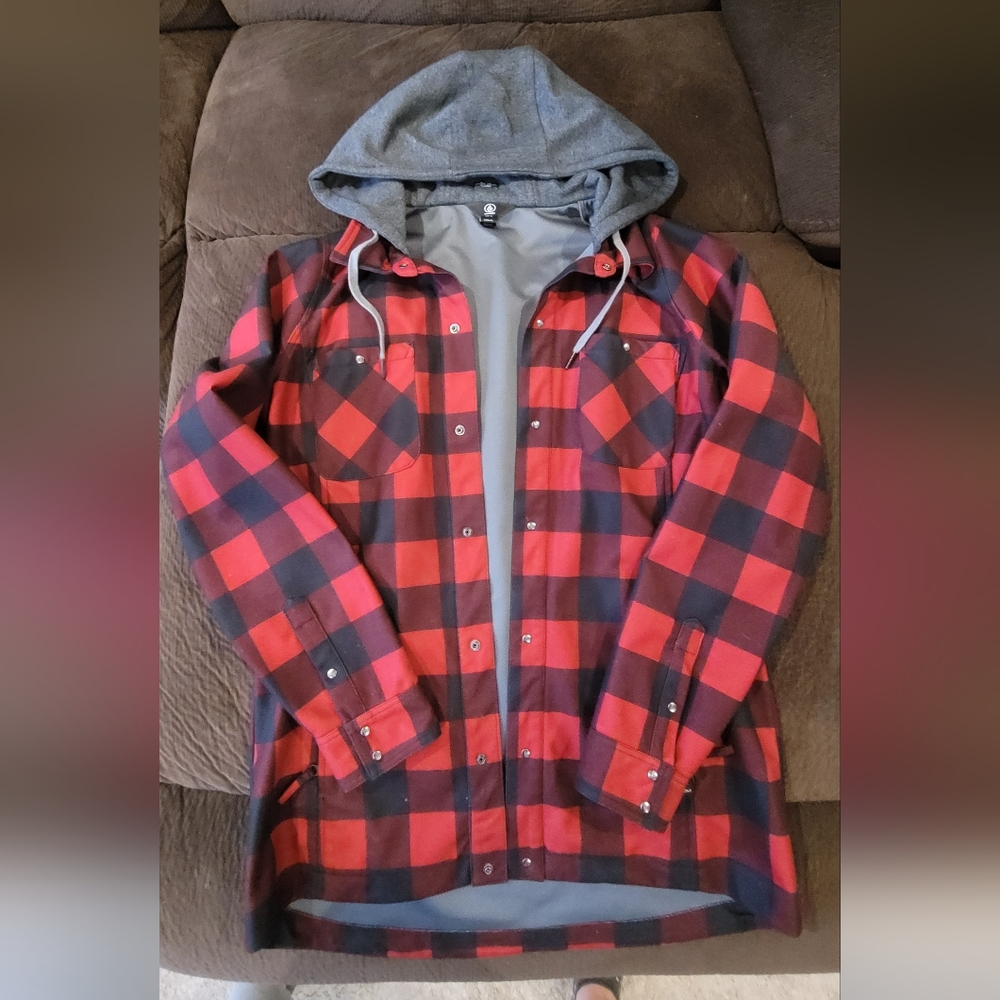 Plaid Volcom Jacket Womens Size XL